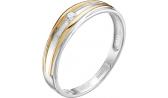 Золотое обручальное кольцо Vesna 7020-253-00-00 с бриллиантом