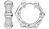 Серебряные серьги кольца конго Ti Sento 7727ZI с цирконами