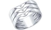 Серебряное кольцо SOKOLOV 87010001_s с бриллиантами