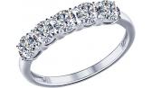 Серебряное кольцо SOKOLOV 89010005_s с фианитами