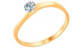 Серебряное помолвочное кольцо SOKOLOV 89010092_s с цирконием