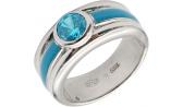 Серебряное кольцо Национальное Достояние 911010013-nd с эмалью, фианитом