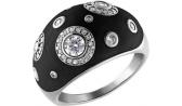 Серебряное кольцо SOKOLOV 94010882_s с эмалью с фианитами
