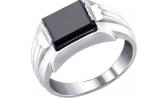 Мужская серебряная печатка перстень SOKOLOV 94010969_s с ониксом
