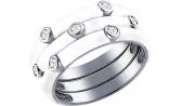 Серебряное кольцо SOKOLOV 94011147_s с эмалью с фианитами