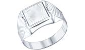 Серебряная печатка перстень SOKOLOV 94011231_s