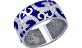 Серебряное кольцо SOKOLOV 94011344_s с эмалью с фианитами