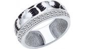 Серебряное кольцо SOKOLOV 94011995_s с эмалью с фианитами