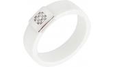 Керамическое кольцо SOKOLOV 94012125_s с фианитами