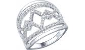Серебряное кольцо SOKOLOV 94012142_s с фианитами