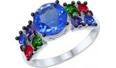 Серебряное кольцо SOKOLOV 94012567_s с кристаллами Swarovski