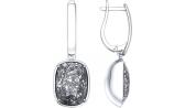 Серебряные серьги SOKOLOV 94022269_s с кристаллами Swarovski