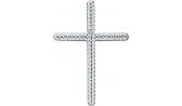 Женский серебряный декоративный крест бижутерия SOKOLOV 94031253_s с фианитами