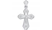Серебряный православный крестик с распятием СОКОЛОВ 94120055_s