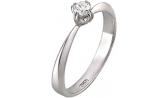 Помолвочное кольцо из белого золота Эстет G10K620515 с бриллиантом