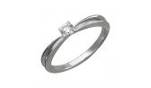 Помолвочное кольцо из белого золота Эстет G10K620565 с бриллиантом