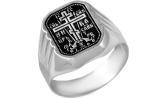 Мужская серебряная печатка перстень Серебро России K-063-61080