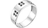 Мужское серебряное кольцо Серебро России K-2056-49791 с фианитами