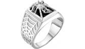 Мужская серебряная печатка перстень Серебро России K-2058-51613 с ониксом