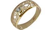 Золотое кольцо Ювелирные Традиции, изделие K113-3991 с бриллиантом