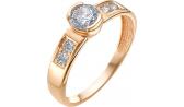 Золотое кольцо Ювелирные Традиции K132-2974SV с кристаллами Swarovski
