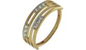 Золотое кольцо Ювелирные Традиции K132-3486 с фианитами