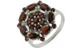 Серебряное кольцо Ювелирные Традиции, украшение K620-2025GR с гранатами