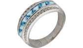 Серебряное кольцо Ювелирные Традиции K620-976TS с топазами, фианитами