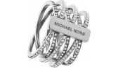 Стальное кольцо Michael Kors MKJ4423040 с кристаллами Swarovski