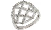 Серебряное кольцо Национальное Достояние MT1578-R01A0B-nd с цирконами