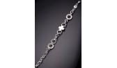 Серебряный браслет цепь Catena N-1085_c с фианитами