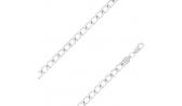 Мужская серебряная цепочка на шею Национальное Достояние NC-22-002A-3-1-80 с панцирным плетением