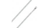 Серебряная цепочка на шею Национальное Достояние NC-22-076-3-0-40 с плетением двойной ромб
