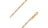 Золотая цепочка на шею Эстет NC12-014PG60 с плетением фигаро