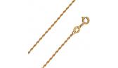 Золотая цепочка на шею Эстет NC12-25930 с кордовым плетением