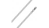 Мужская серебряная цепь на шею Эстет NC22-010380 с панцирным плетением