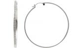 Стальные серьги кольца конго DKNY NJ1742040 с кристаллами