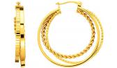 Стальные серьги кольца конго Nina Ricci NR-70210860100000