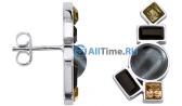Серебряные серьги Nina Ricci NR-70232901110000 с ювелирным стеклом