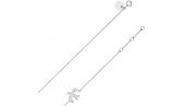 Серебряный браслет цепь Nina Ricci NR-70258391108180 с цирконием