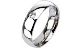 Мужское стальное кольцо Mr.Jones R011-6 с цирконом