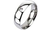Мужское стальное кольцо Mr.Jones R011 с цирконом