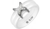 Керамическое кольцо SJW RC016 с цирконами
