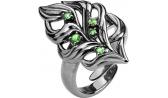 Серебряное кольцо Algenda SET8-R с цаворитами