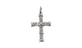 Женский серебряный декоративный крестик Воронин Голд SP30831-11 с фианитами