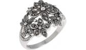 Серебряное кольцо Винтаж TJR027 с марказитами