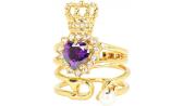 Латунное кольцо корона Juicy Couture WJW575/533 c жемчугом