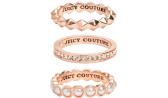 Латунное наборное кольцо Juicy Couture YJRU8291/RGLD с цирконием