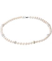 Колье бусы ожерелье De Fleur 01450F1D7.5.45 с жемчугом, фианитами