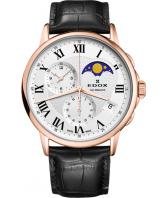 Мужские швейцарские наручные часы Edox 01651-37RAR с хронографом